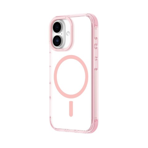 Etui silikonowe pokrowiec do iPhone 16 Plus Omni Mag Case - ciemnoróżowe