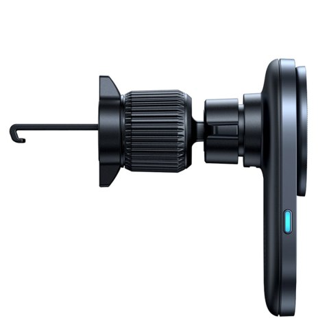 Uchwyt magnetyczny z ładowarką indukcyjną do smartfona na kratkę nawiewu Qi2- czarny