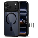 Etui case na iPhone 17 Pro Max Magpeak Magsafe CC - przezroczysto-czarne