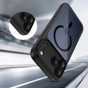 Etui case na iPhone 17 Pro Magpeak Magsafe CC - przezroczysto-czarne