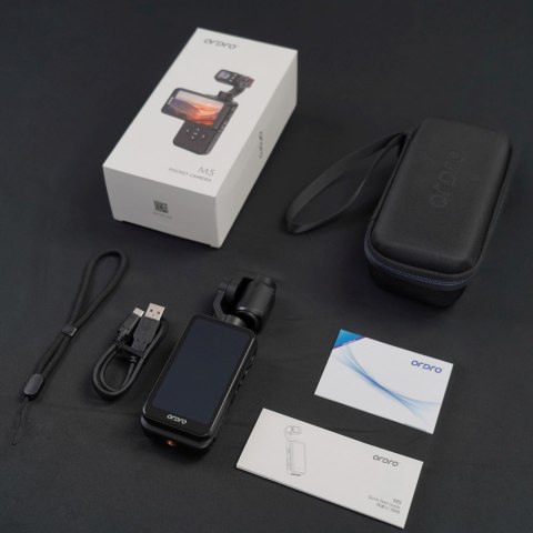 Kamera z 3-osiowym gimbalem do Vlog YouTube Pocket M5 5K 3.5'' IPS