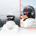 Kask narciarski snowboardowy z nausznikami rozmiar L - biały