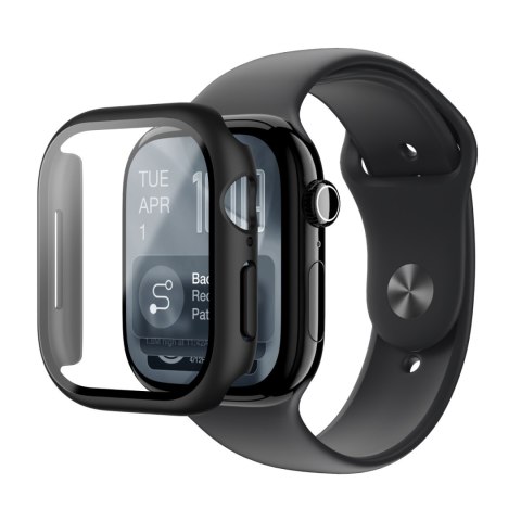 Szkło ochronne z etui na Apple Watch Series 11 42 mm Radix - czarne