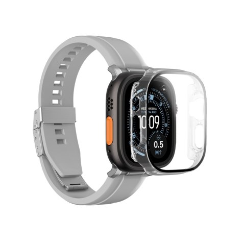 Szkło ochronne z etui na Apple Watch UItra 3 49 mm Radix - przezroczyste