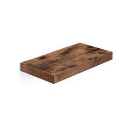 Półka dekoracyjna MDF rustykalna 40x20 cm brązowa do salonu