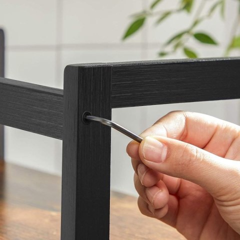 Półka na przyprawy 3-poziomowa bambus/MDF vintage 41x18x53cm