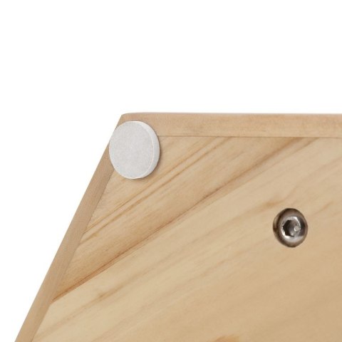 Stojak na biżuterię z drewna i stali, 3 poziomy, biały