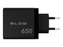 BLOW ŁADOWARKA SIECIOWA LCD GNIAZDO USB + USB-CX2 PD 65W GAN CZARNA WATOMIERZ