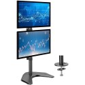 TECHLY PODSTAWA POD 2 MONITORY 13-27" LCD 10KG BIURKOWA PIONOWA
