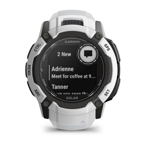Zegarek Garmin Instinct 2X Solar, 50mm Mleczny Kwarc