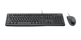 Zestaw klawiatura + mysz Logitech MK120 920-002562 (membranowa; USB 2.0; (US); kolor czarny; optyczna; 1000 DPI)