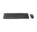 Zestaw klawiatura + mysz Logitech MK120 920-002562 (membranowa; USB 2.0; (US); kolor czarny; optyczna; 1000 DPI)