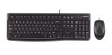Zestaw klawiatura + mysz Logitech MK120 920-002562 (membranowa; USB 2.0; (US); kolor czarny; optyczna; 1000 DPI)