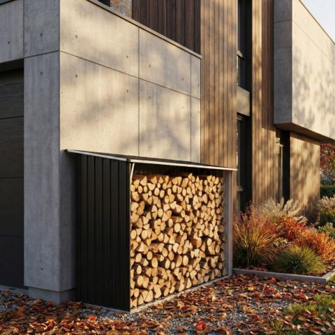 DOMEK OGRODOWY DREWUTNIA SKŁADZIK STALOWY 163X83X154CM