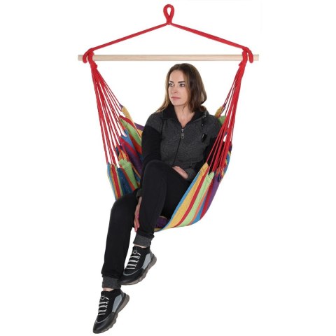 HAMAK FOTEL BRAZYLIJSKI 100X100CM Z 2 PODUSZKAMI 40X40CM