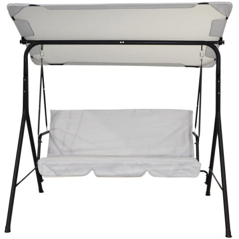 HUŚTAWKA OGRODOWO BALKONOWA 3 OSOBOWA SZARA
