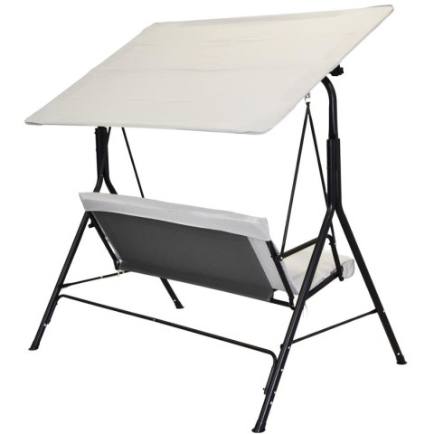 HUŚTAWKA OGRODOWO BALKONOWA 3 OSOBOWA SZARA