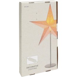 LAMPKA DEKORACYJNA GWIAZDA ADWENTOWA STOJĄCA LED 45CM BIAŁA