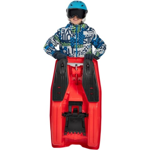 SANKI PLASTIKOWE Z HAMULCEM I KIEROWNICĄ MIKOŁAJ 97x53x25CM ZIELONE