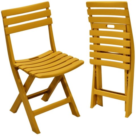 ZESTAW 4 KRZESEŁ CATERINGOWYCH SKŁADANYCH PLASTIKOWYCH KOMODO BEŻOWE