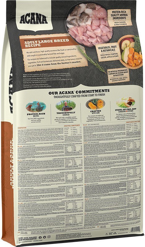ACANA Heritage Adult Large Breed - sucha karma dla psa - 17kg (WYPRZEDAŻ)