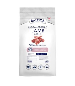 BALTICA NUTRACEUTIC Hypoallergenic Lamb & Rice M 12kg