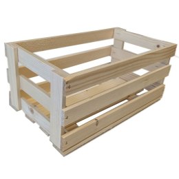 Drewniana skrzynka z litej sosny 23x8x15 cm bez wykończenia