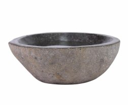 Ogrodowa misa dla ptaków z kamienia naturalnego 23,5 cm