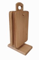 Zestaw desek do krojenia z bukowego drewna 3 szt. z pudełkem