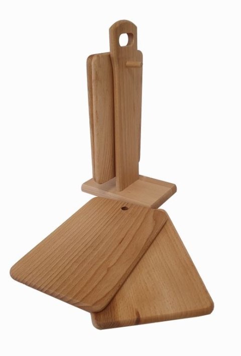 Zestaw desek do krojenia z bukowego drewna 3 szt. z pudełkem