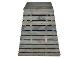 Drewniany kompostownik piramida 560 l do ogrodu, ekologiczny