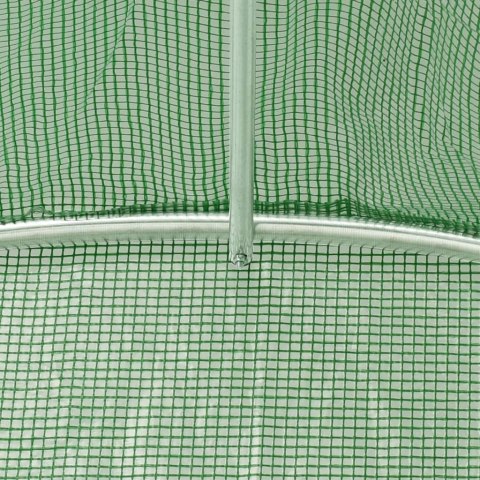 Szklarnia ze stalową ramą, zielona, 40 m², 8x5x2,3 m