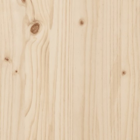 Ławka ogrodowa z gabionem, 287x71x65,5 cm, lite drewno sosnowe