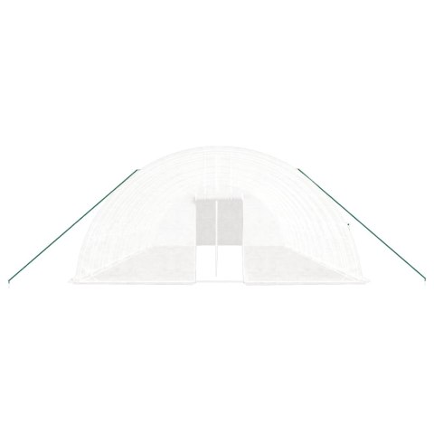 Szklarnia ze stalową ramą, biała, 72 m², 12x6x2,85 m