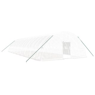 Szklarnia ze stalową ramą, biała, 96 m², 16x6x2,85 m