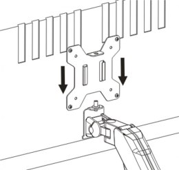 ART L-11GD - biurkowy uchwyt do monitora 13-27