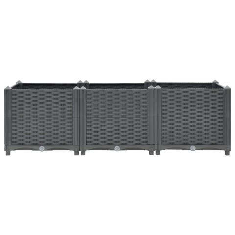 Donica do podniesionej rabaty, 120x40x38 cm, polipropylen