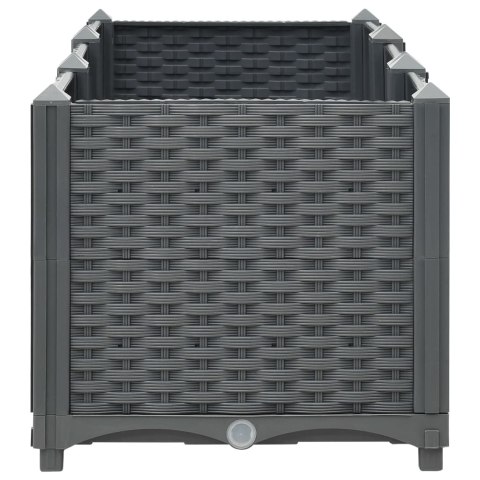 Donica do podniesionej rabaty, 120x40x38 cm, polipropylen