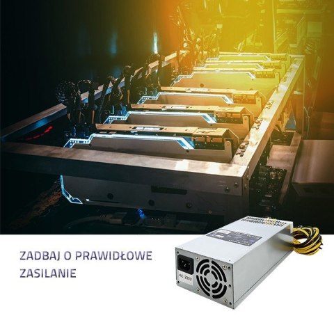 QOLTEC ZASILACZ PCI-E SMART 1600W