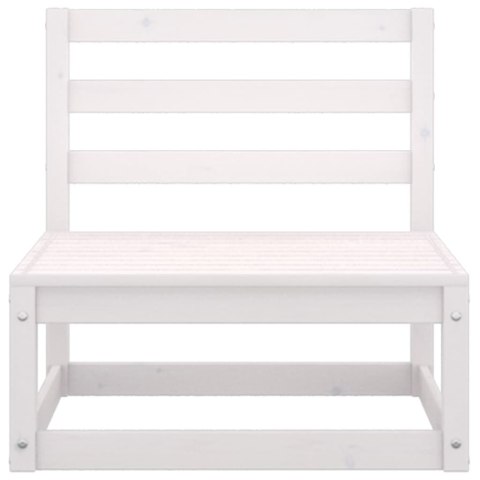 8-cz. zestaw mebli wypoczynkowych do ogrodu, biały, sosnowy