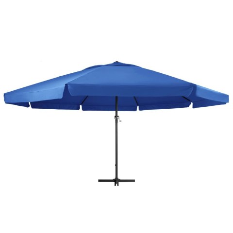 Parasol ogrodowy na aluminiowym słupku, 500 cm, niebieski