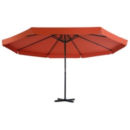 VidaXL Parasol ogrodowy na słupku aluminiowym, 500 cm, terakota