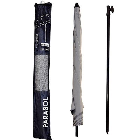 PARASOL OGRODOWY 185CM SZARY