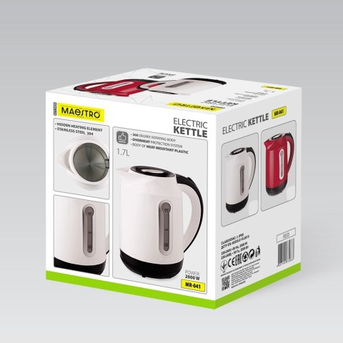 Czajnik elektryczny 1,7l 2000W MR-041-WHITE MAESTRO