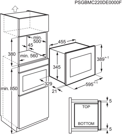 Kuchenka mikrofalowa Electrolux LMS2203EMK (700W; 20l; kolor czarno-srebrny) (WYPRZEDAŻ)