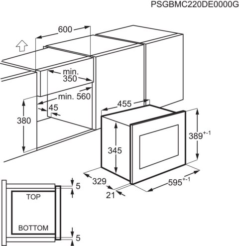 Kuchenka mikrofalowa Electrolux LMS2203EMK (700W; 20l; kolor czarno-srebrny) (WYPRZEDAŻ)