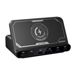 Ładowarka sieciowa BLITZWOLF BW-S27 160W 4xUSB-C 2xUSB-A Qi 15W (czarna)