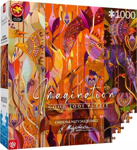 Good Loot Imagination Puzzle: Karolina Matyjaszkowicz - W Ptasim Gąszczu Tryptyk, 1000 elementów
