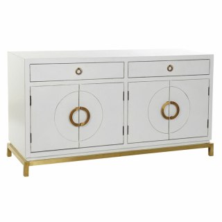 Kredens DKD Home Decor Kamakura Biały Złoty Metal Topola 150 x 50 x 80 cm (150 x 50 x 80 cm)