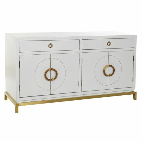 Kredens DKD Home Decor Kamakura Biały Złoty Metal Topola 150 x 50 x 80 cm (150 x 50 x 80 cm)